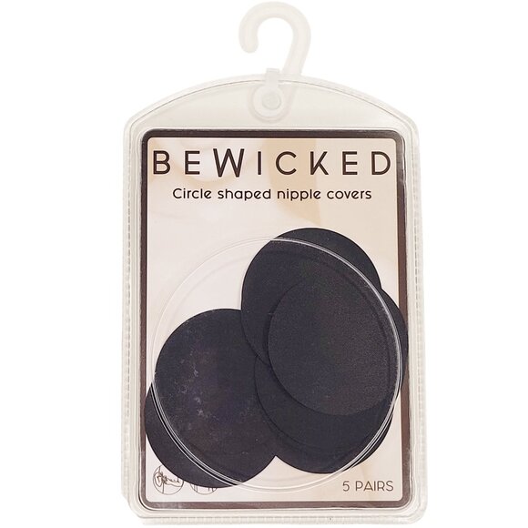 Circle Shaped Nipple Covers Pasties Multipack - Black - Picture 1 of 3